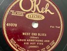 Electric Okeh 41078 Louis Armstrong Hot Five-West End Blues/Fireworks (1928)