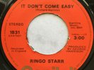 RINGO STARR / IT DON'T COME EASY / CAPITOL ORANGE LABEL 1975-1978