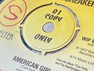 TOM PETTY AND THE HEARTBREAKERS - RARE AMERICAN GIRL, WILD ONE FOREVER 7” PROMO