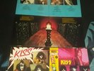 KISS 3 LP LOT-DOUBLE PLATINUM PRID 8 UK-HOTTER THAN METAL ITALY-ELDER JAPAN  EX+