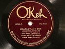 JAZZ HARRY RESER Charley, My Boy / Please OKEH 40166