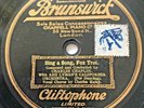 CHARLIE CHAPLIN w/ISHAM JONES ORCH. Sing a Song 1925 UK BRUNSWICK CLIFTOPHONE 78