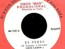 COCO LAGOS, SALSA, EL HUESO , GUAGUANCO , 45 RPM, VG+++