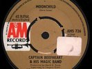 CAPTAIN BEEFHEART AND HIS MAGIC BAND Moonchild 7 INCH VINYL UK A&m 1968 4 Prong