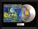 IRON MAIDEN LIVE AFTER DEATH WHITE GOLD PLATINUM TONE RECORD NON RIAA AWARD LP