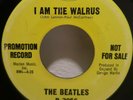 ROCK 45 RPM THE BEATLES, WEST COAST I AM THE WALRUS PICTURE SLEEVE AND PROMO 45