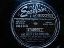 King Perry 78rpm Single 10-inch Excelsior Records #OR-506 Stardust