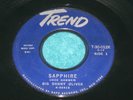 1958 Big Danny Oliver SAPPHIRE Rockabilly Blues on TREND Rare Blue Label VG+