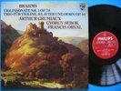Philips Brahms Violin Sonaten No. 1 Grumiaux Gyorgy Sebok Orval NM