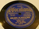 George Hall 78  DING - DONG  THE WITCH IS DEAD from the WIZARD OF OZ VERY RARE
