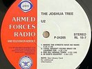 U2 The Joshua Tree / Del Fuegos-Stand Up RARE AFRTS Armed Forces Radio DJ LP NM