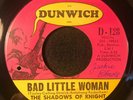 Bad Little Woman/Gospel Zone by The Shadows Of Knight (Dunwich D-128) 7