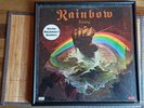 Rainbow-ORIGINAL Autogramme auf -Rainbow Rising-LP-Vinyl-mit Alu-Glas-Rahmen