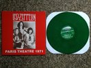LED ZEPPELIN LIVE AT PARIS THEATRE 1971 RARE GREEN VINYL LP RECORD SWEET COPY US