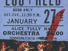 LOU REED - LIVE AT ALICE TULLY HALL (2LP, BURGUNDY VINYL, RSD 2020, SEALED)