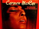 CARMEN MCRAE LIVE IN PERSON/SAN FRANCISCO Sealed LP Vocal Jazz Mainstream