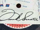 Frank Sinatra Signed Autographed Piece of Paper on 78 rpm Record