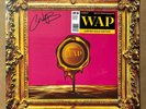 Cardi B and Megan Thee Stallion WAP Signed Gold Wax Drip Vinyl Record 12