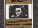 JOHN LENNON   Give Peace A Chance/Cold Turkey   Rare 1984 UK 2-trk 7