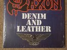 Saxon Blue Colored Vinyl 2lps Denim And Leather 2012