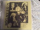 Led Zeppelin - MSG In Concert - 2/12/1975 - 1 LP - RSR 206 A And B. Black Vinyl.