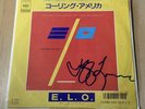 Jeff Lynne signed Calling 7 inch vinyl record Electric Light Orchestra proof