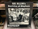 GG Allin Doctrine Of Mayhem LP Black & Blue 1990 1st pressing BANNED COVER VG+