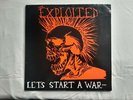 THE EXPLOITED Let's Start A War LP Pax Records 1983 1st Pressing Punk Rock Vinyl