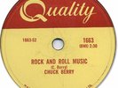 1957 CHUCK BERRY Rock’n Roll 78 RPM Record. Rock and Roll Music