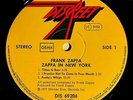 1977 FRANK ZAPPA IN NY GERMAN 2LP W/ PUNKY'S WHIPS ON COVER+LP ORIGINAL DISCREET