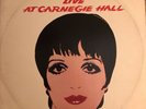 LIZA MINNELLI Live At Carnegie Hall ANDY WARHOL Cover Artwork. 2 Lps. Rare
