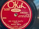 Okeh 8945 BESSIE SMITH  Down In The Dumps FINAL SESSION 78 rpm 1933 E BLUES
