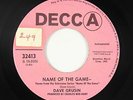 Funk Jazz 45 - Dave Grusin - Name Of The Game - Decca - mp3