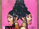Cardi B and Megan Thee Stallion WAP Signed Pink Tongue Vinyl Record 12