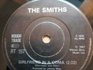 THE SMITHS. VERY RARE GIRLFRIEND IN A COMA, UK EMI SOLID CENTRE. MORRISSEY. HEAR