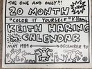 Vintage KEITH HARING Calendar 20 Month May 1989 - December 1990