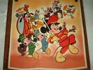 5 vintage Walt Disney 78 RPM picture records in folder Mickey Mouse Club