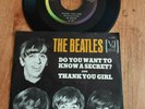 PICTURE SLEEVE - THE BEATLES - THANK YOU GIRL - VEE JAY -- VG++