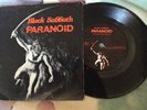 Black Sabbath Paranoid 1980 UK Release 7” Vinyl B/W Snowblind Picture Cover