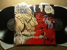 Napalm Death, Harmony Corruption Vinyl LP + Ltd Ed Live album - 1st Press (1990)