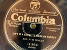 Columbia 14186D Rev Mosley THE GAMBLING MAN  78rpm E- sanctified  1927 E/EE-