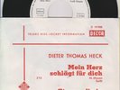 7 45 Dieter Thomas Heck - Mein Herz Schlägt Für Dich RARE Promo Teldec-Info