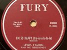 Lewis Lymon and the Teenchords 1956 DOO WOP 78 I'm So Happy / Lydia FURY MINT-