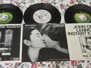 Three John Lennon Vinyl 45s w/Picture Sleeves Includes Promo-Beatles