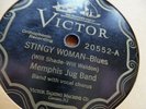 MEMPHIS JUG BAND FIRST REC Vic 20552 2/24/27 SUN BRIMMERS BLUES STINGY WOMAN V+