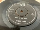 RARE INDIA PARLOPHONE - PETULA CLARK - THIS IS MY SONG/THE SHOW IS OVER 1967 45