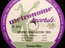 GEORGE WALLINGTON TRIO Summer Rain / Love Beat MAX ROACH (1952) RARE JAZZ 78rpm