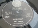 Black Sabbath MASTER OF REALITY UK LP 1st Press Vertigo Swirl No Poster VG+ HEAR
