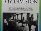 JOY DIVISION Live At Paradiso Club 1980 EU IMPORT Vinyl LP LIMITED Edition /500