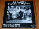 GG G.G. Allin LP Doctrine of Mayhem Second Pressing Murder Junkies n mint rare